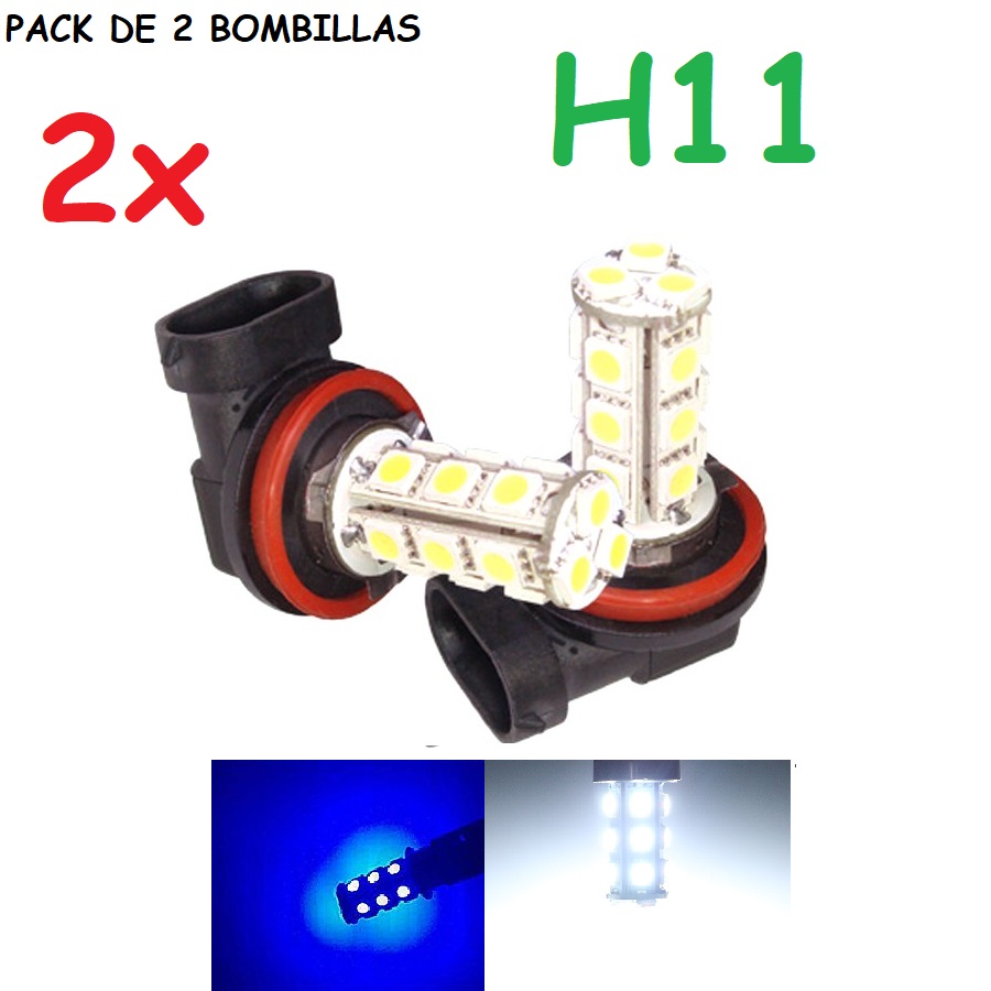 Bombillas H8 H9 o H11 luz de anti niebla AntiNiebla Para coche, moto, furgoneta angel eyes bmw color blanco o Azul